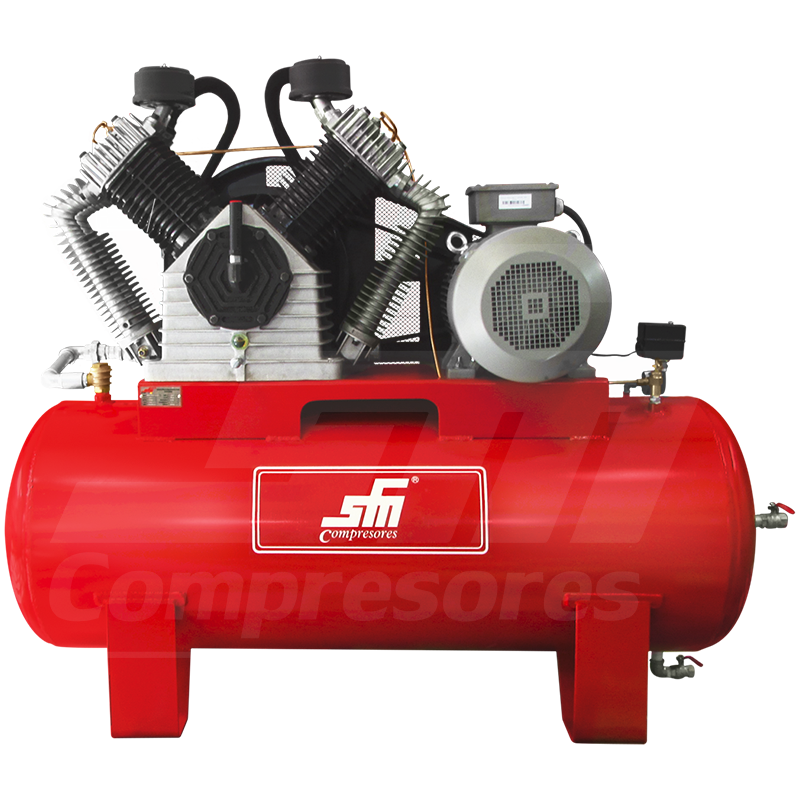 Compresor de pistón SFM K100 · 15–20 HP · 2 etapas