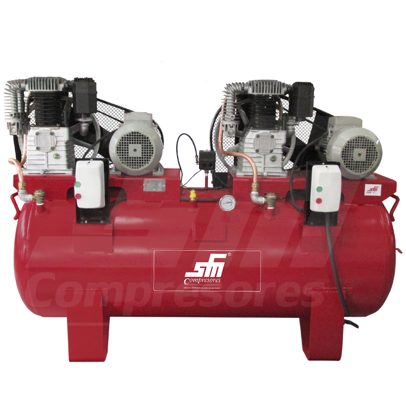 Compresor de pistón SFM K25 Dúplex · 5+5 HP
